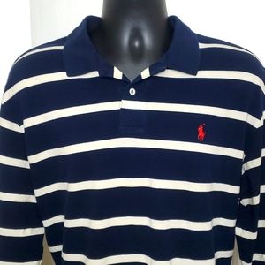 Polo by Ralph Lauren Blue Striped Rugby Shir
